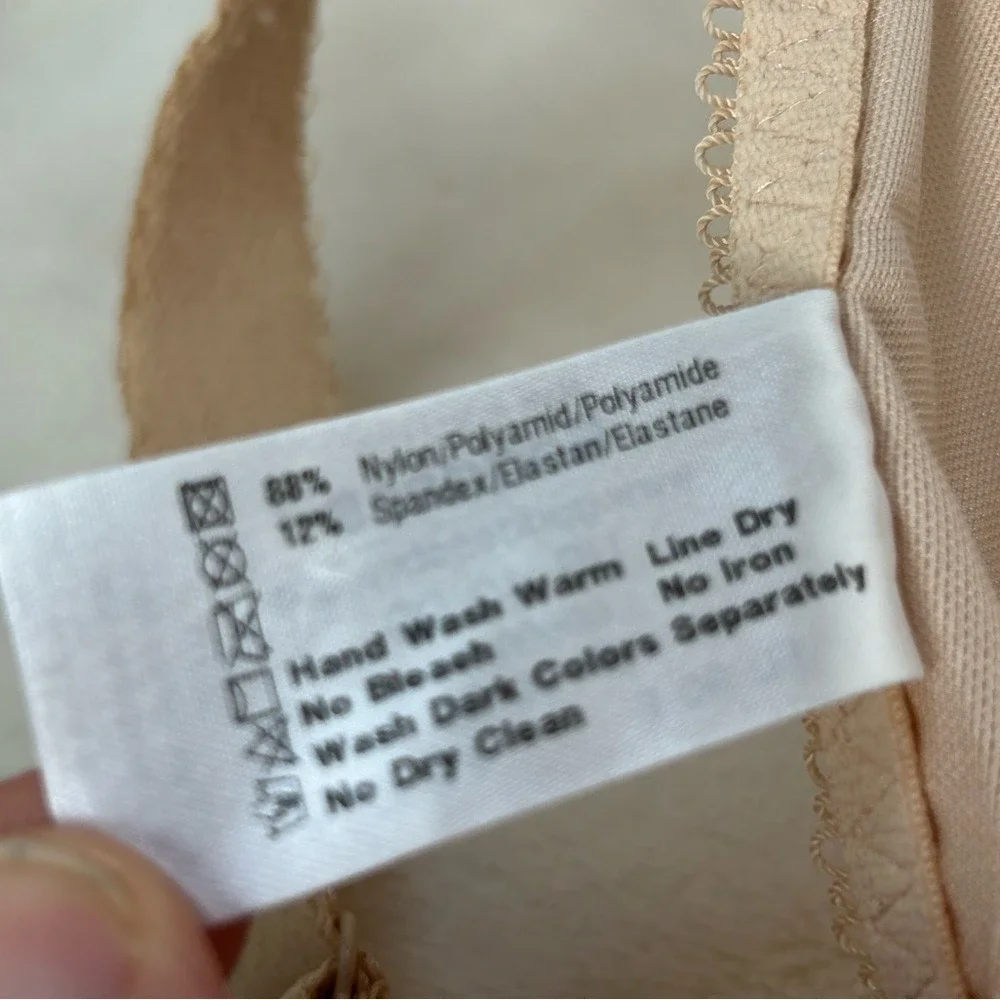 Goddess‎ Beige Tan Wire Lace Unlined Bra 40DD